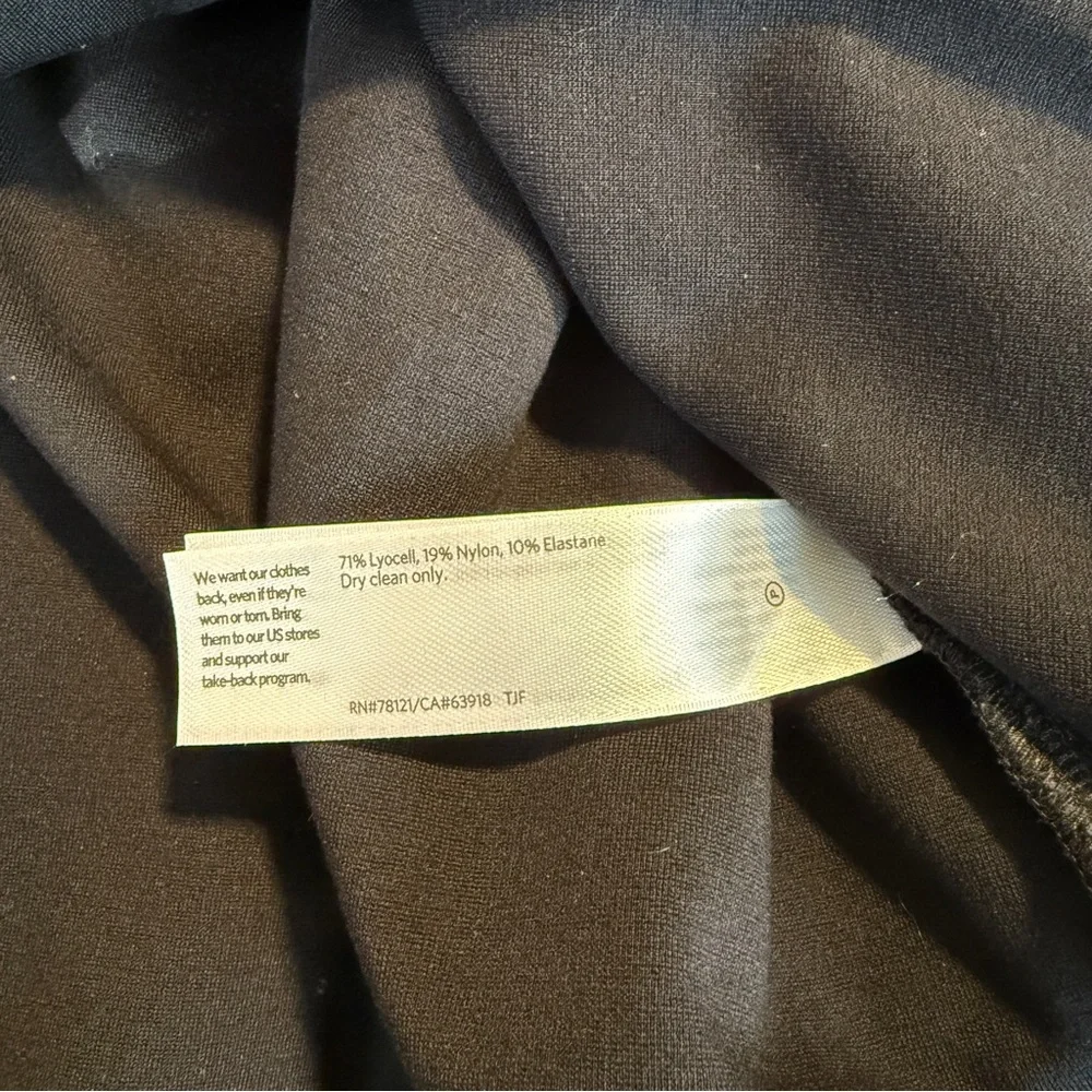 Eileen Fisher XL Black Sweatshirt Tunic Long Sleeve drop shoulder - Picture 6 of 6